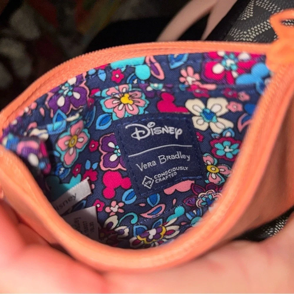 Vera Bradley Disney Limited Esition Orange Pouch with Minnie Design